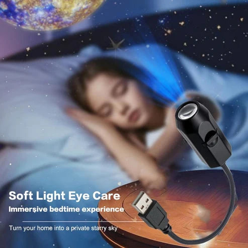 Ceiling Moon Earth Projection - 6 Lens USB